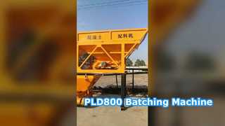 Máy trộn bê tông hai thùng loại PLD800, trạm trộn bê tông, máy trộn bê tông, một